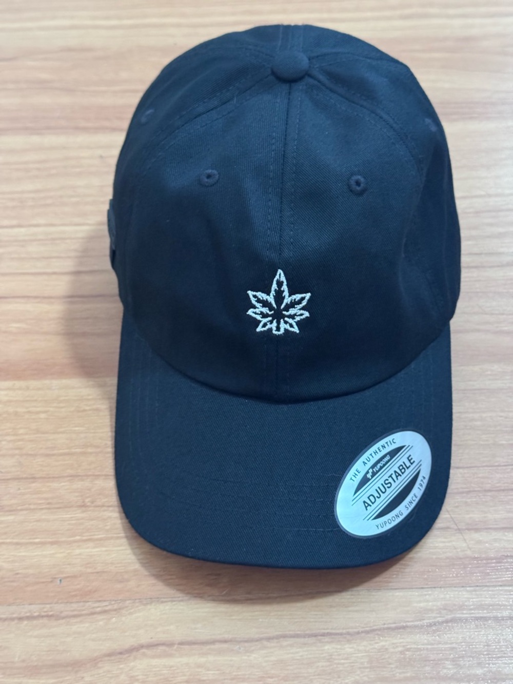 Weedmaps Black Adjustable Dad Hat White Logo NWT